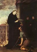 MURILLO, Bartolome Esteban St. Thomas of Villanueva Distributing Alms oil painting on canvas